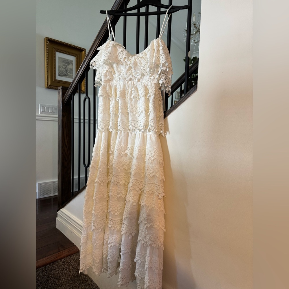 Alamour The Label Cream Lace Dress